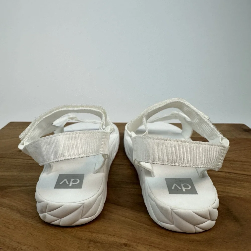Big Kids Girls Dolce Vita Zaidey‎ White Strappy Casual Comfort Sandals Size 1 Y